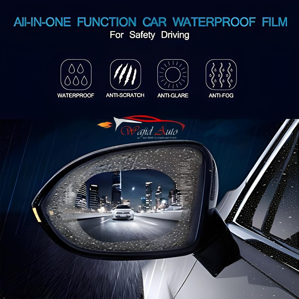 Anti fog film and anti rain rearview mirror film