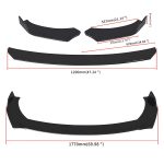 front bumper splitter/canard in black colour