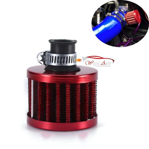 Air intake filter mini red