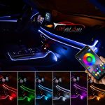 Car interior rgb ambient lights in multi colour