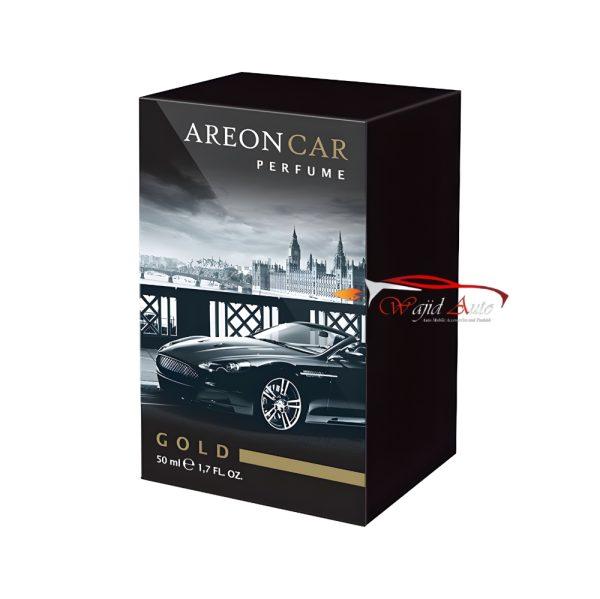 Areon quality car perfume box gold