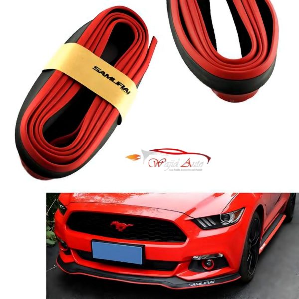 Universal Bumper lip Bumper splitter samurai black red