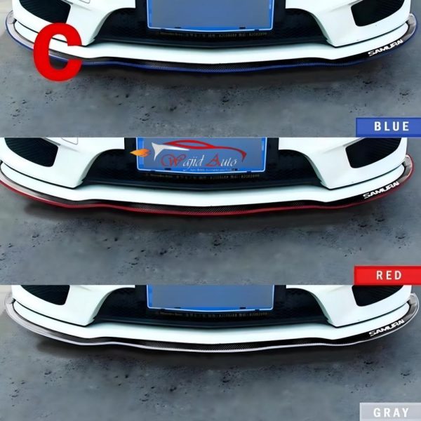 Universal Bumper lip Splitter samurai black white