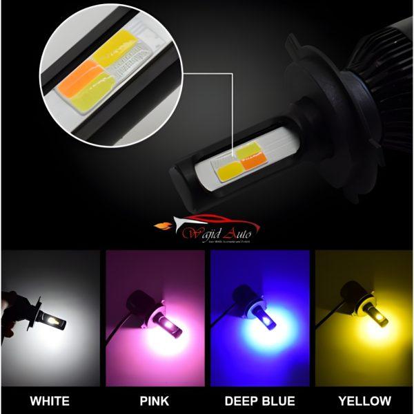 LED LIGHTS IN 12V FOR CAR AND BIKE USE THIS PRODUCT HAVE FOUR COLOUR IN ONE LED