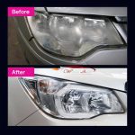 Headlight restorer effect