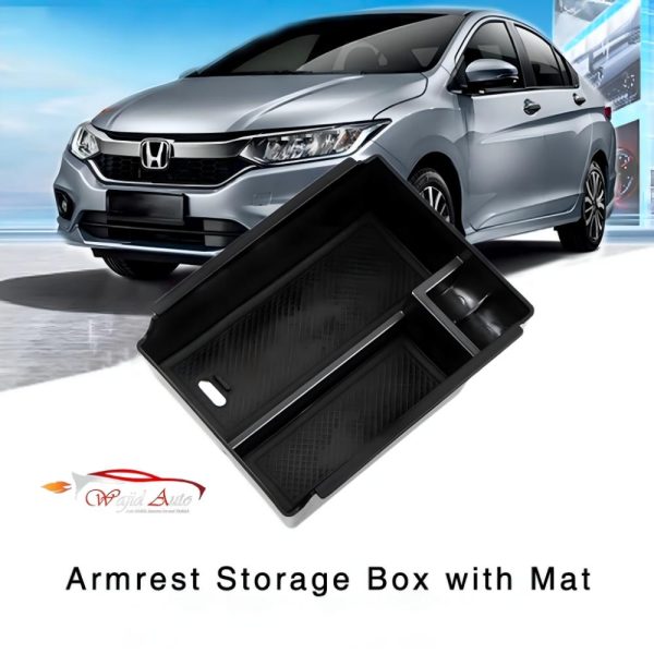 Honda city 2022 armrest storage box in black colour