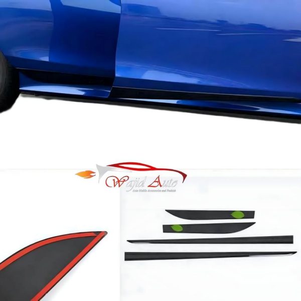 Honda civic 2022-2024 door molding piano black