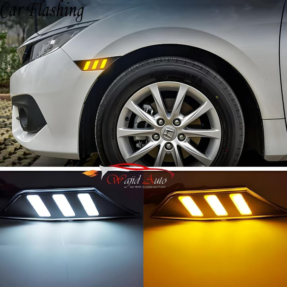 Honda civic x mustang style fender light