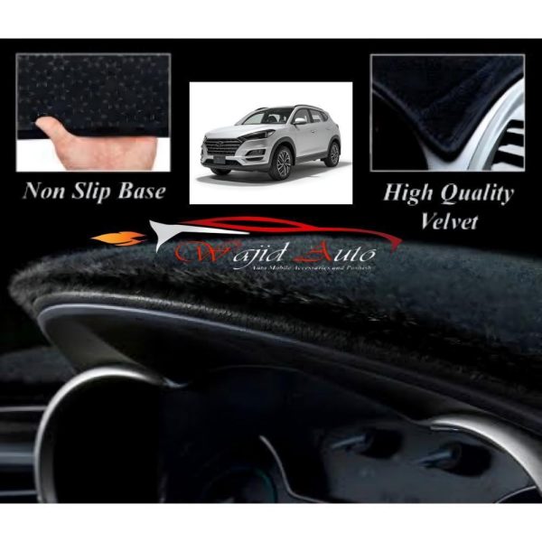 Hyundai tucson dashboard carpet/dashboard mat in velvet black colour