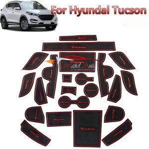 Hyundai tucson interior protection mats for extra pockets