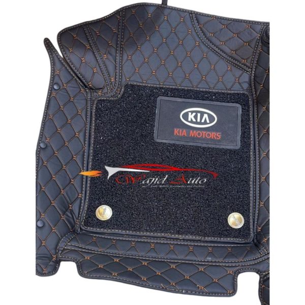 black colour 9d luxury mats for kia sportage