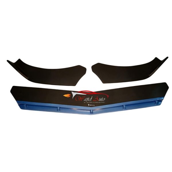 front bumper Mega splitter blue