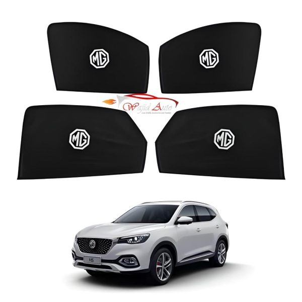 Mg Hs sunshades in black colour with mg logo.