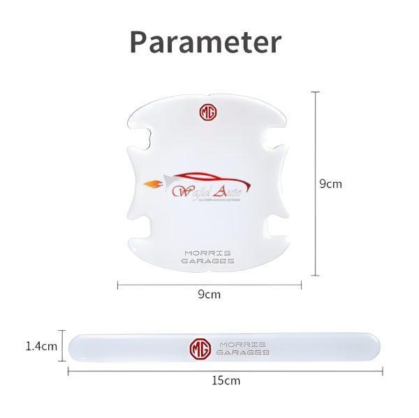 Mg transparent door guard size guide about length and width