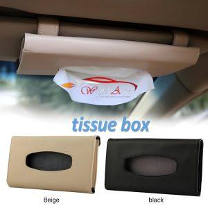 Sun visor tissue holder in two colours