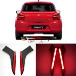 Swift 2022 pillar lights in red colour