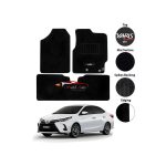 Toyota yaris carpet mats 3pc set in black colour