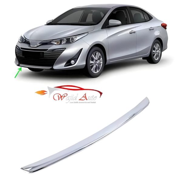 Yaris front bumper zx lip in chrome