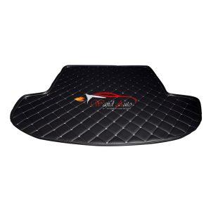 Black piece of matt with skin colour stitch for car trunk use 7d matt