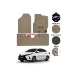 Yaris carpet mats 3pc set in skin colour