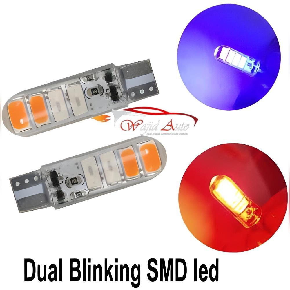 parking bulb red blue dual blinking