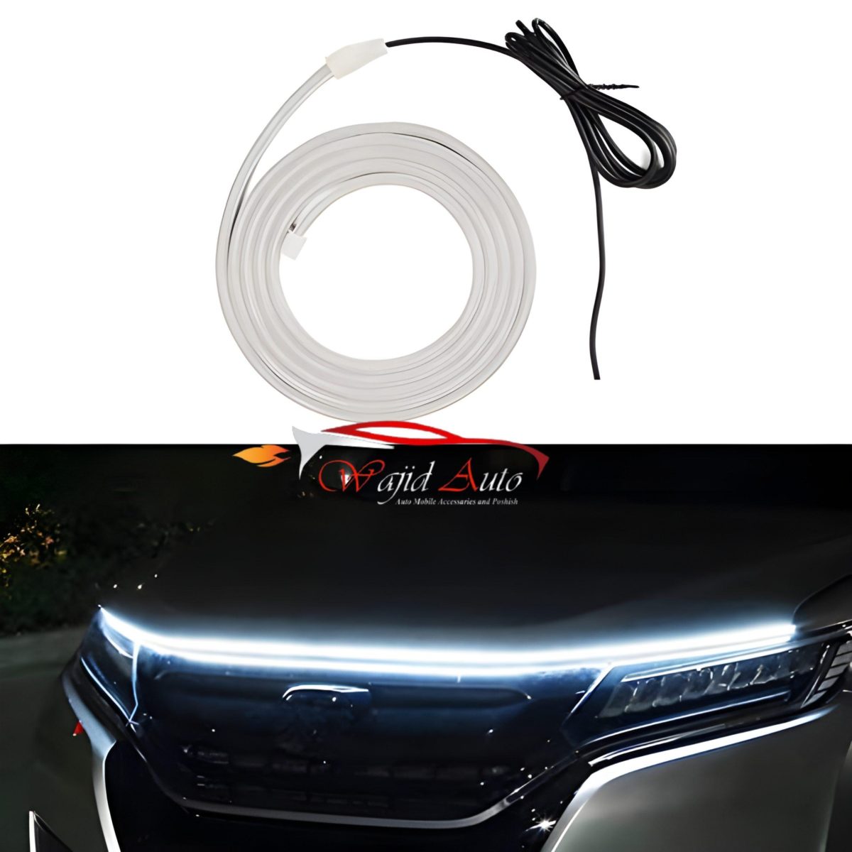 Car bonnet hood strip light neon universal product.