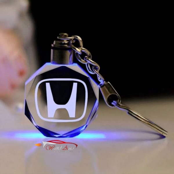 Crystal led key chain Honda