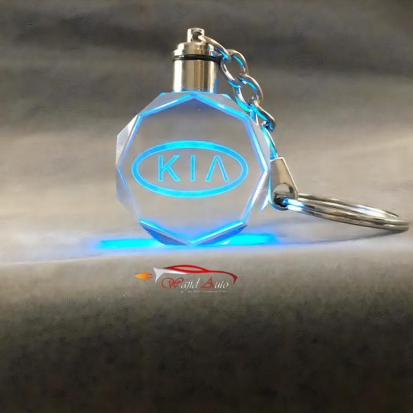 Crystal led key chain Kia