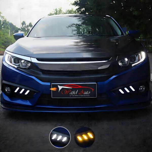 Honda Civic X 2016,2017,2018,2019,2020,2021 front Drl mustang style