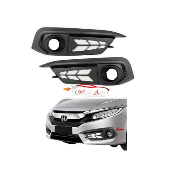 Honda Civic x Front Drl 6 led