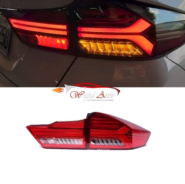Honda city back lights red