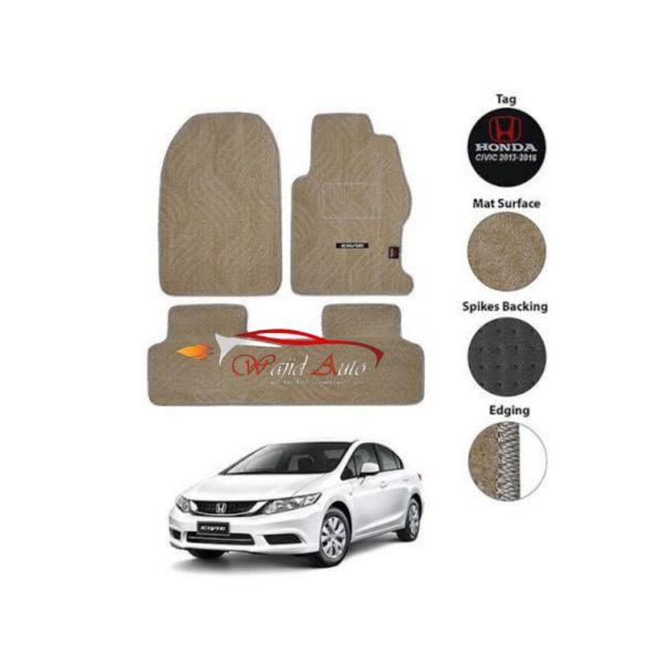Honda civic 2012-2015 rebirth carpet floor mats skin