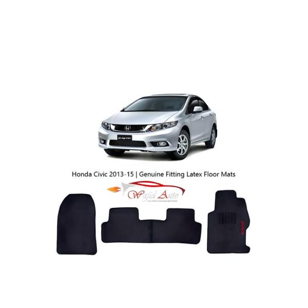 Honda civic 2012-2015 rebirth latex rubber floor mats