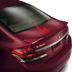 Honda civic 2012-2015 rebirth trunk spoiler abs plastic