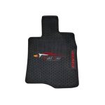 Honda civic 2022-2024 latex rubber floor mats in black colour