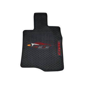 Honda civic late x rubber floor mats in black colour