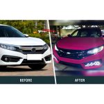 Honda civic x front drl arrow