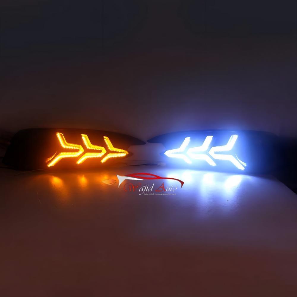 Honda civic x front drl arrow