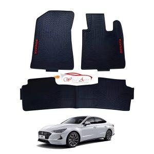 Hyundai Sonata 2021,2022,2023,2024 latex rubber floor mats black
