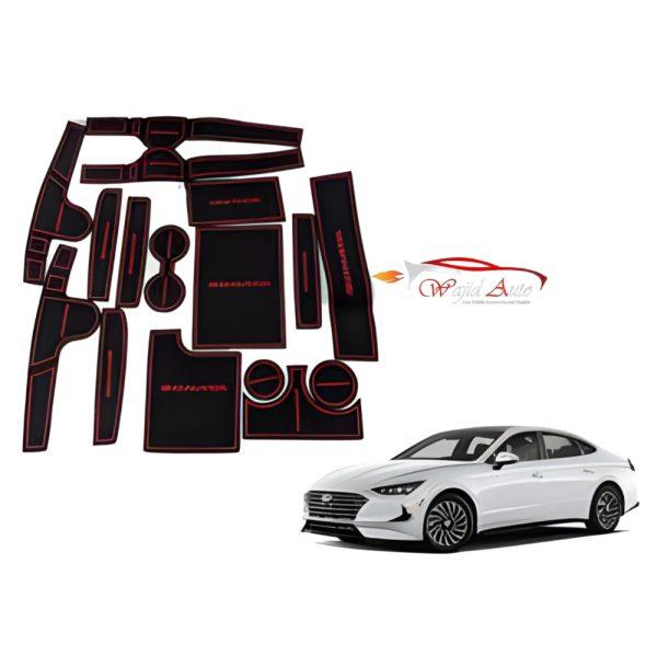 Interior non slip cup holder mats for sonata 2021,2022,2023,2024