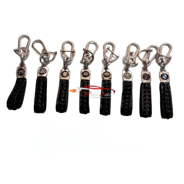 Leather strap snake style key chain