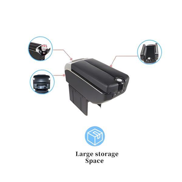 Middle option open arm rest