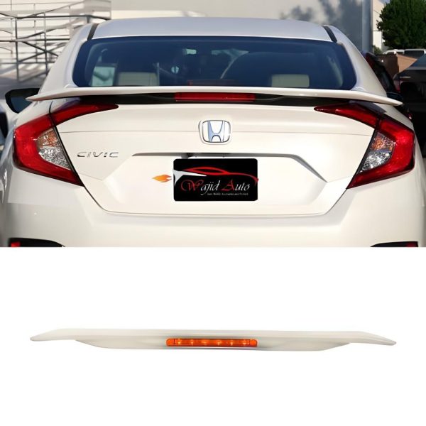 Rs spoiler abs plastic for honda civic x