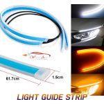 Universal neon 2pc strips with running light option parking white and indicator orange