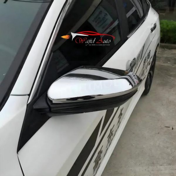 Side mirror cover chrome for honda civic x