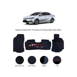 Toyota corolla Latex floor mats black