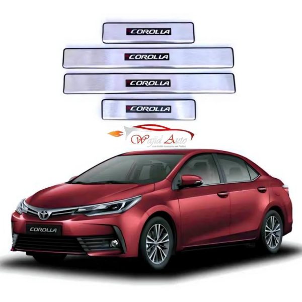 Toyota corolla 2015,2016,2017,2018,2019,2020,2021,2022,2023,2024,2025 led sill plates metal