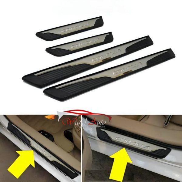 Toyota corolla 2015,2016,2017,2018,2019,2020,2021,2022,2023,2024,2025 sill plates oem black