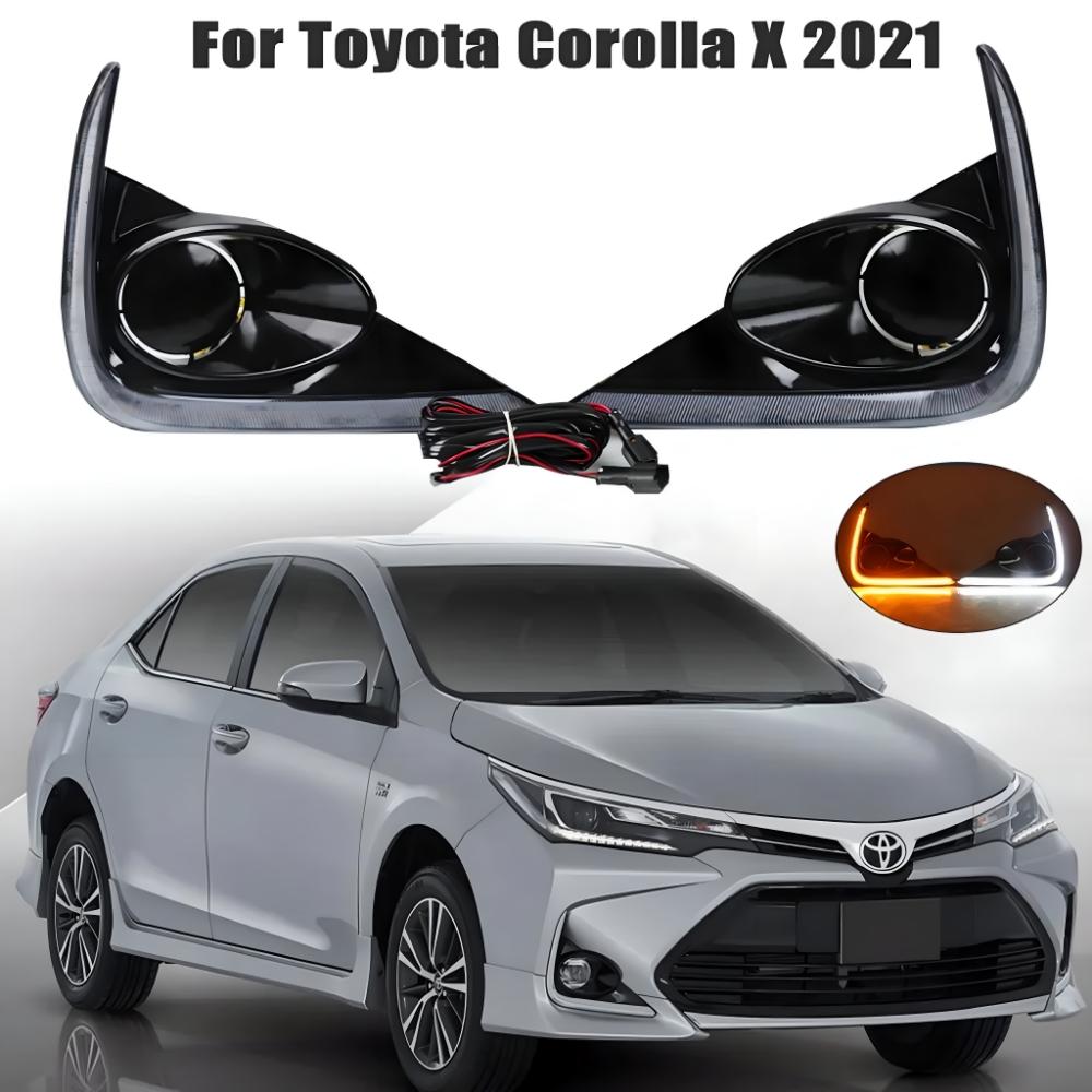 Toyota corolla x front bumper drl Full Light