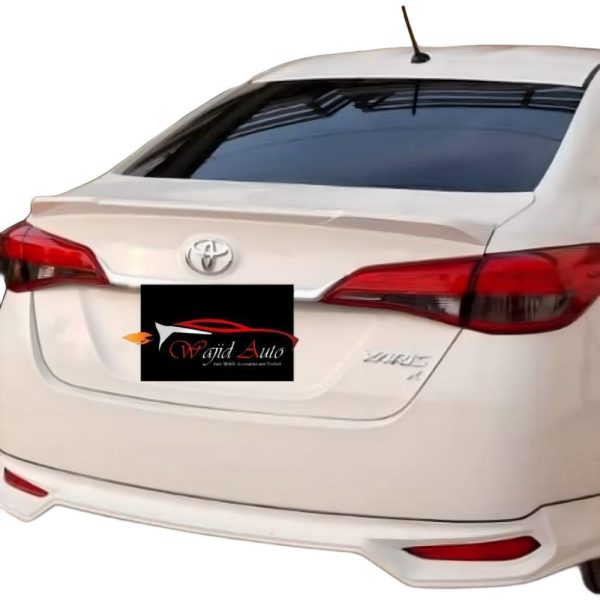 Toyota yaris Trunk spoiler half lip design in abs plastic